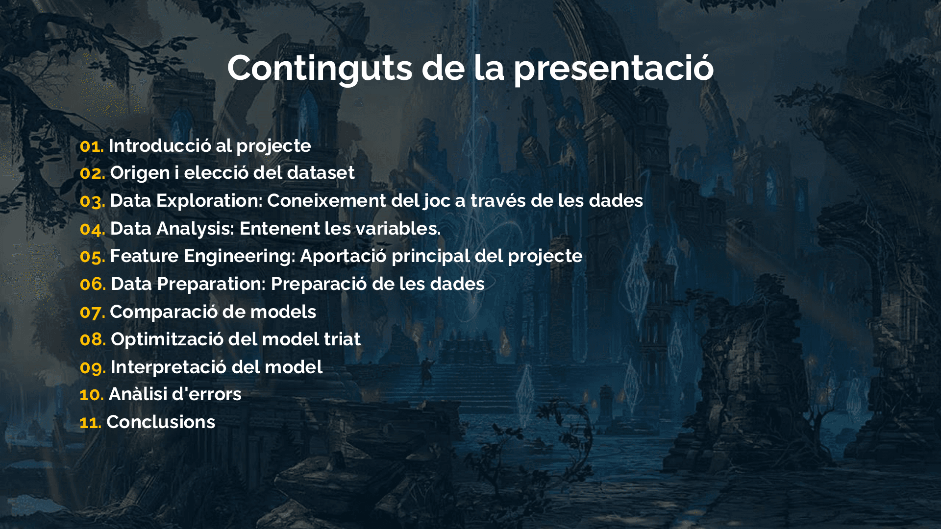 Indice de la presentacion LoL Win Prediction